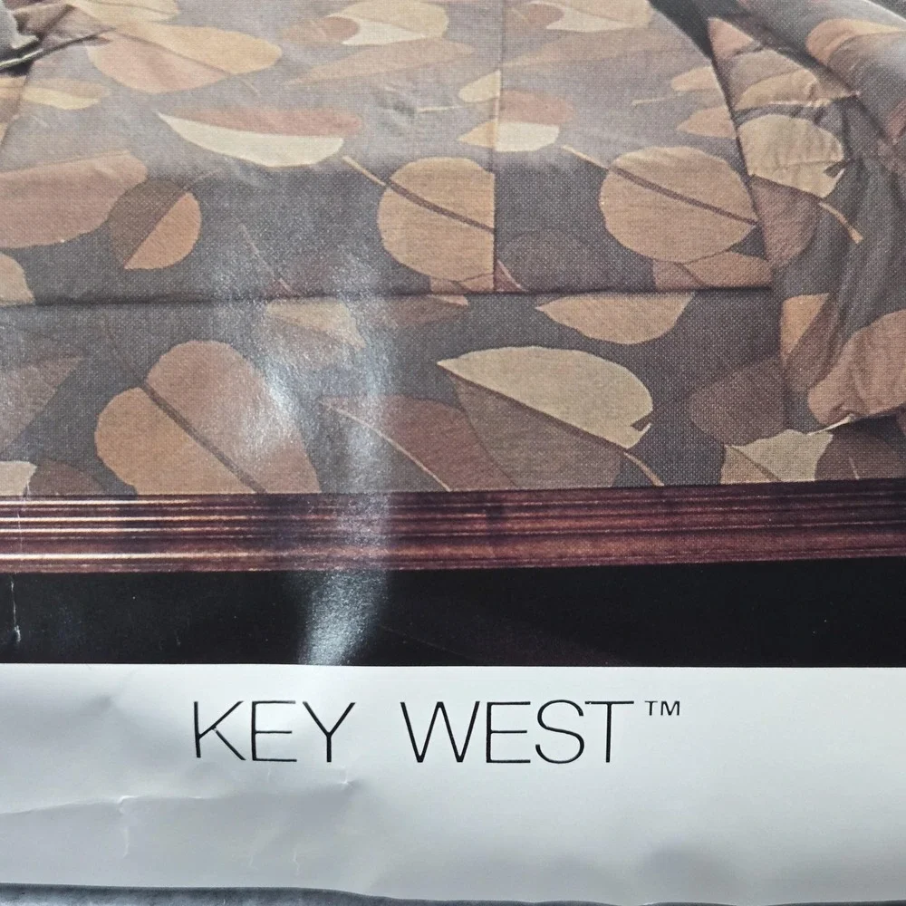 Vintage Wamsutta King Flat Sheet Key West 180 Count Percale No Iron‎ New Bedding